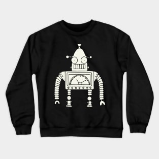 Bottie:Retro Robot Crewneck Sweatshirt